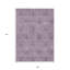 Tapis extérieur lavable floral prune et mauve 9 pi x 12 pi
