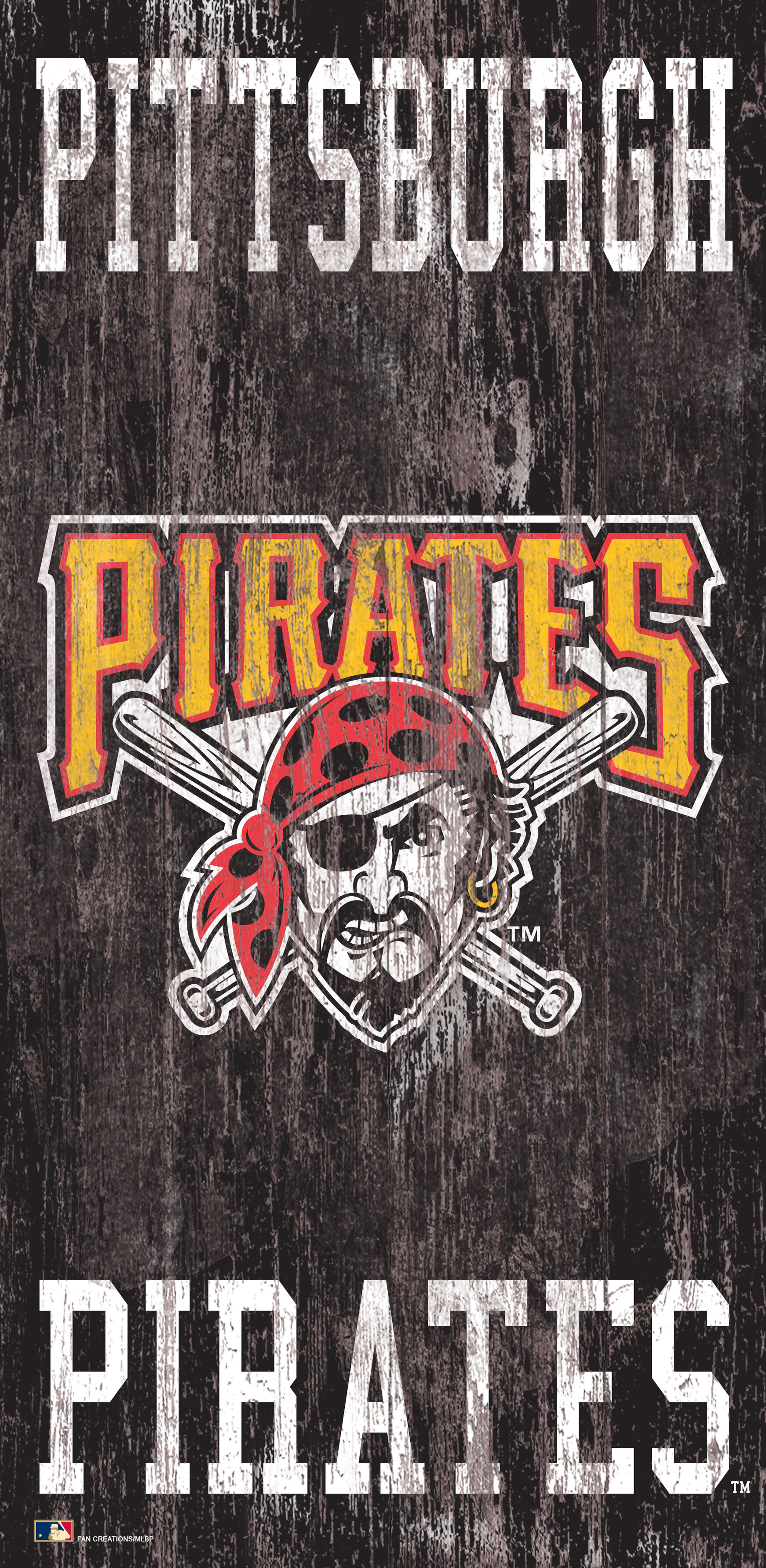 Pittsburgh Pirates Wood Sign 