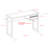 Carleisha Reeded 1-Drawer 46" Writing Desk-910178408