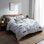 Ensemble de housse de couette Coastal de 5 - Ensemble de literie et de coussins Blue Drift Shore