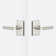 Levanto Privacy Rosette, Staight Knurled Grip