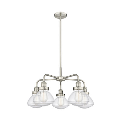 Almarosa 5 - Light Glass Dimmable Chandelier