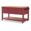 Îlot de cuisine Marionville avec 6 tiroirs, 2 tablettes réglables, une tablette inférieure ouverte et 2 barres à serviettes