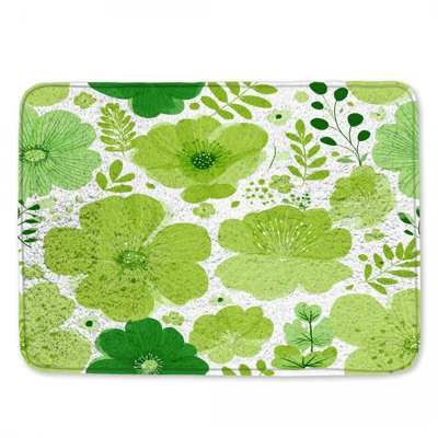 Tapis de bain floral