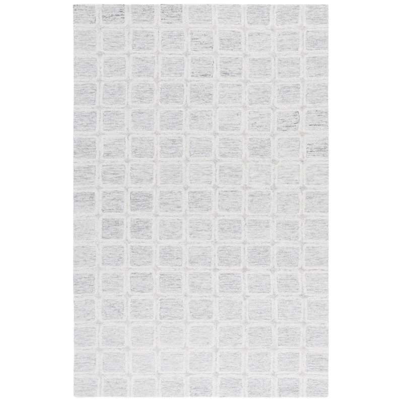 Pine Hand Tufted Wool No Pattern Rug, Rectangle 6' x 9'