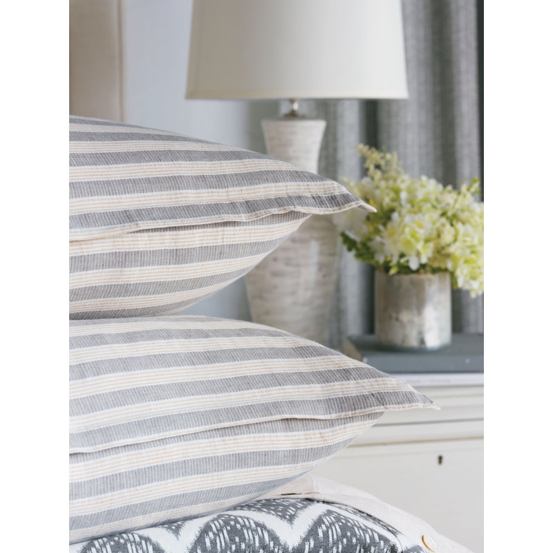 Orson Chevron Cotton 3 Piece Duvet Cover Set, King Duvet Cover + 4 Shams + 1 Pillow