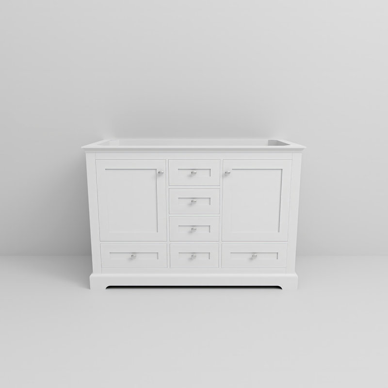 Dukes 48 in W x 22 in D Double Bath Vanity, White