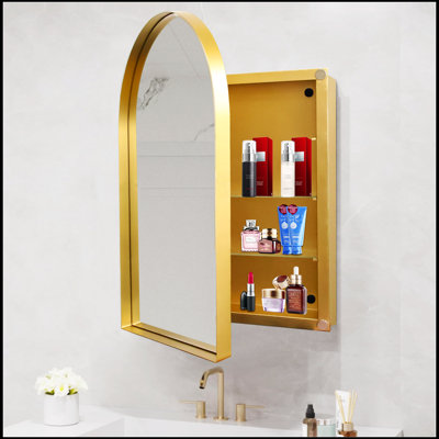 Armoire à pharmacie encastrée 24 po x 36 po avec miroir