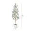 Olive artificielle Adcock avec pot de fleurs blanc, grands oliviers avec tronc en bois naturel-208294445