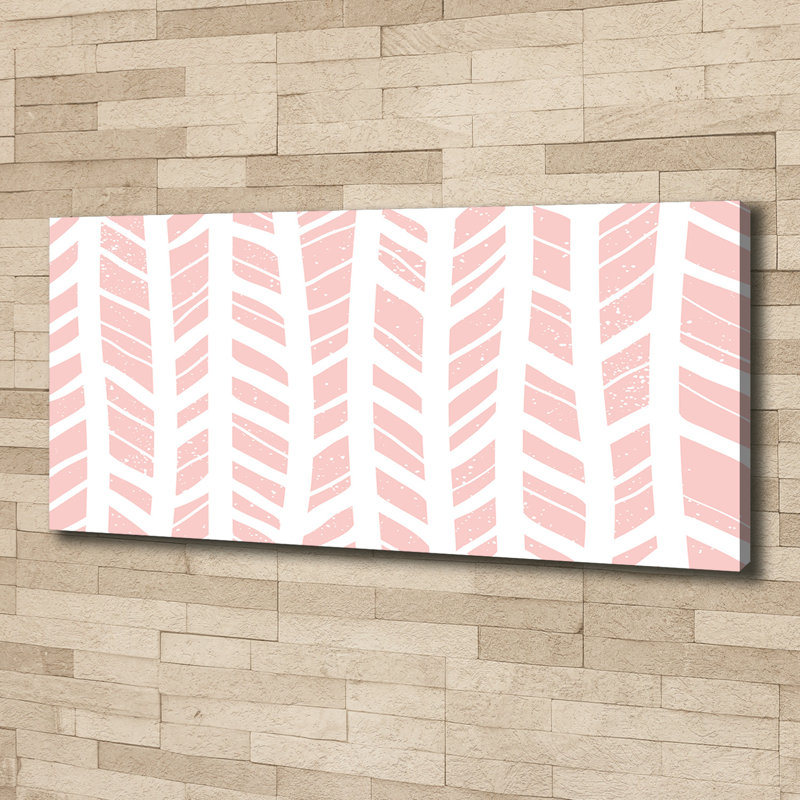 Herringbone Pattern - Wrapped Canvas Print