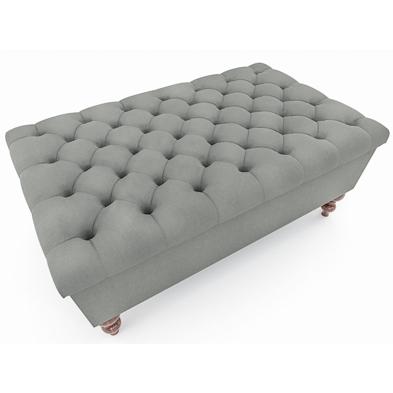 Rannie Velvet Upholstered Storage Bench, 42cm H x 120cm W x 30cm D