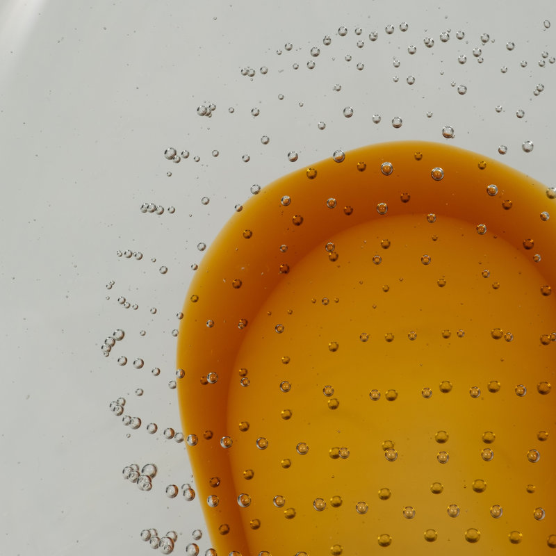14" Meeda Amber Crystal Tear Drop, 14"H - 8" x 4" x 14", Orange