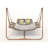 Sesalie Swing Chair with Stand,Capacity with Cushion Oversized Double Hammock Chair