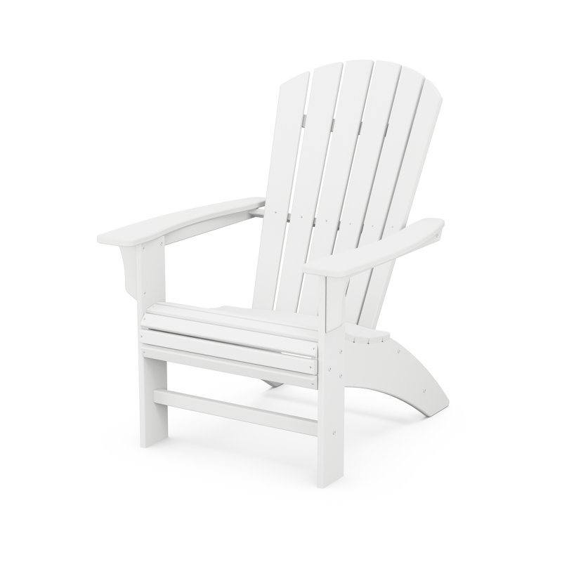 Chaise Adirondack POLYWOOD Yacht Club Curveback, Blanc classique