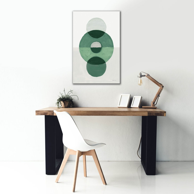 «In Entre 2 Green» par Danhui Nai, art mural sur toile, H 40 po x l 26 po