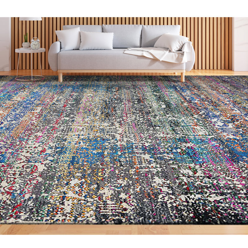 Abstract Area Rug, Rectangle 9' x 12'