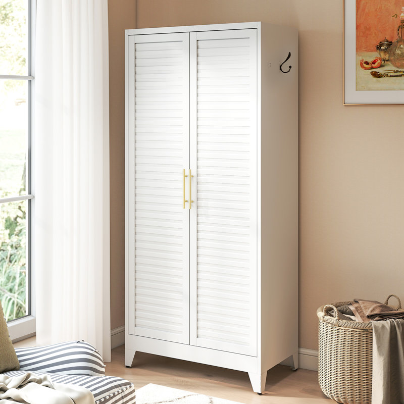 Garde-robe en métal 2 portes