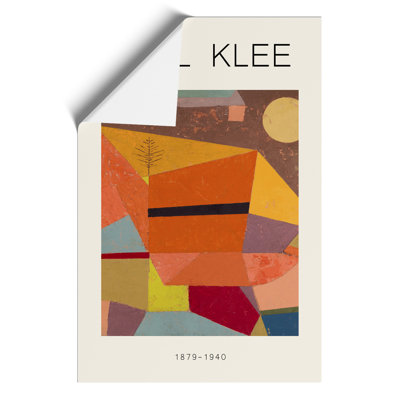 Joyful Mountain Landscape by Paul Klee - No Frame Painting