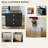 Modern 3-Drawer Nightstand with Metal Legs, Bedside Storage Cabinet for Bedroom and Living Room-2063962755