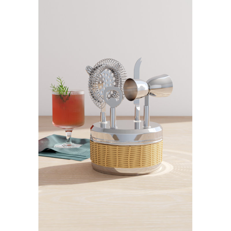 Ensemble d'outils en rotin et barre Brogan