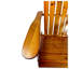 Chaise Adirondack pliable en bois massif au fini chêne pour patio et terrasse