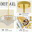 Lustre moderne en cristal à 4 niveaux-957606510-957606511