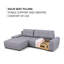Sabria 3 Seater Sofa Bed-1219290804