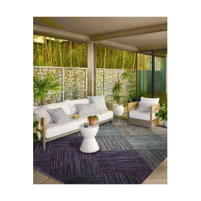 Tapis tissé à motif géométrique lavable à la machine