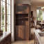 Armoire de rangement autoportante avec portes et tablettes, tablettes réglables-1695309616
