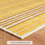 Sunflower Ticking Yellow Machine Washable Rug-1396948157