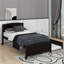 Lit plateforme simple avec lit gigogne-501848692