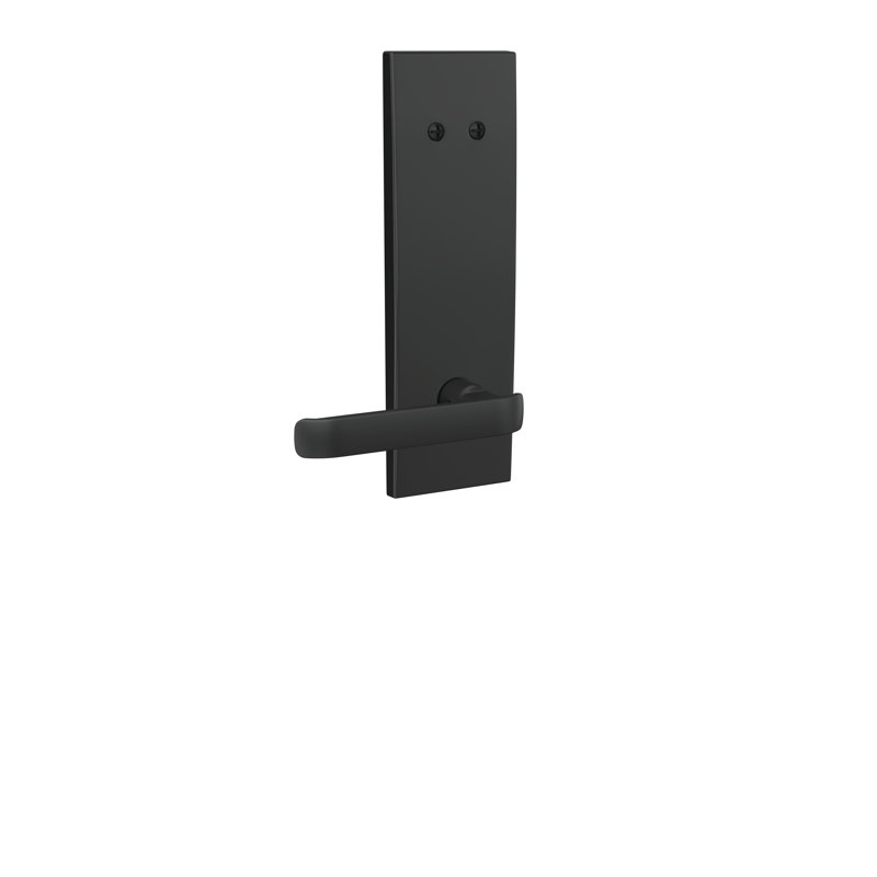Inactive Interior Lever Rosette Dummy Entry Set, Matte Black