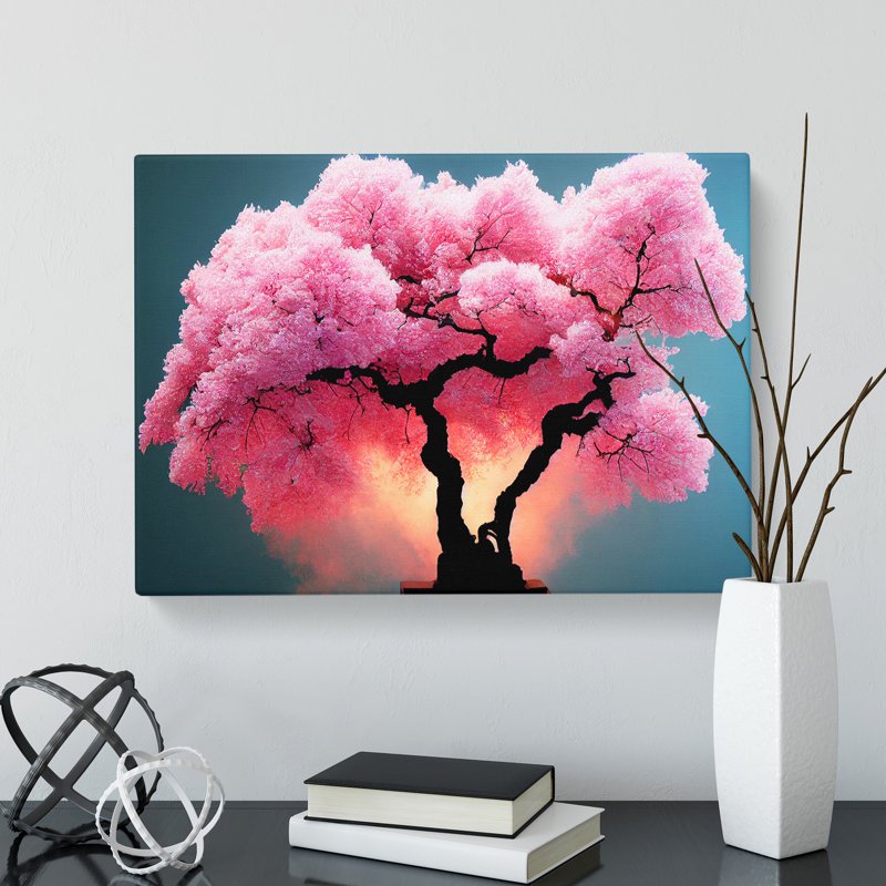 Overwhelming Cherry Blossom Tree - Wrapped Canvas, 35cm H x 50cm W x 3cm D