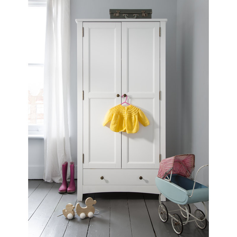 Anubhav 2 Door Wardrobe, White