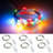 6 Pack Multicolor Fairy Lights String Battery Operated Fairy Lights Firefly Lights LED Starry String Lights  20 Leds Silvery Copper Wire For Christmas DIY Decoration Costume Wedding Party
