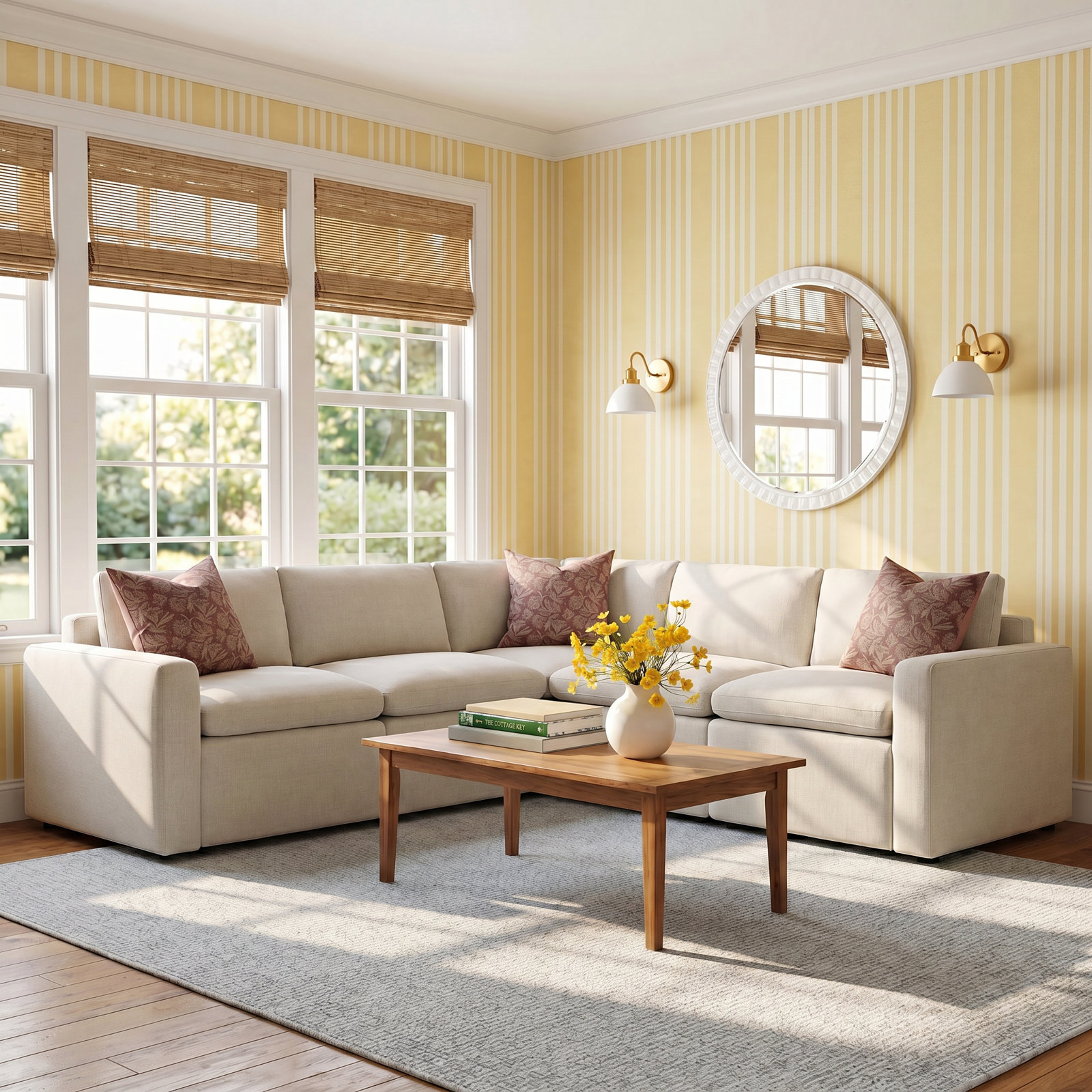 Lana Linen Sectional, Effie Linen Performance Linen