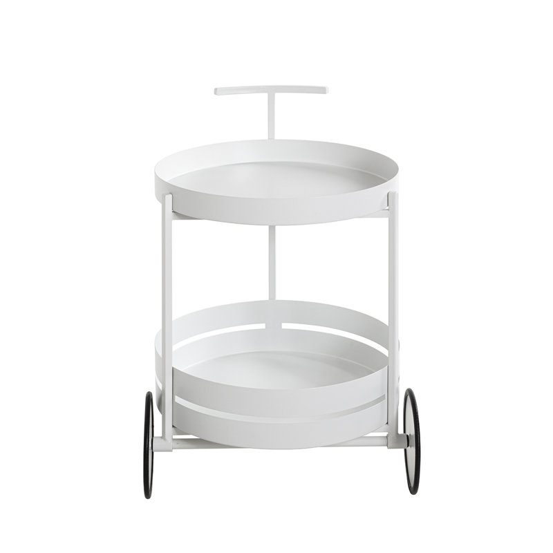 Kees Steel Tubing Bar Cart, White