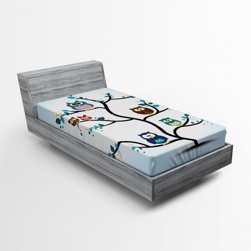 Drap-housse hibou, Simple