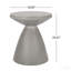 Table d'appoint d'extérieur en béton léger