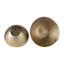 Ensemble de 2 bols décoratifs en aluminium martelé à texture martelée de 13 po de diamètre x H 5 po à finition métallique or
