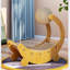 Grattoir en sisal pour chat avec cadre en bois - griffoir pour chat confortable et durable