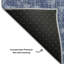 Tapis bleu marine Cerrito AMF514 lavable à la machine de qualité supérieure-103832466
