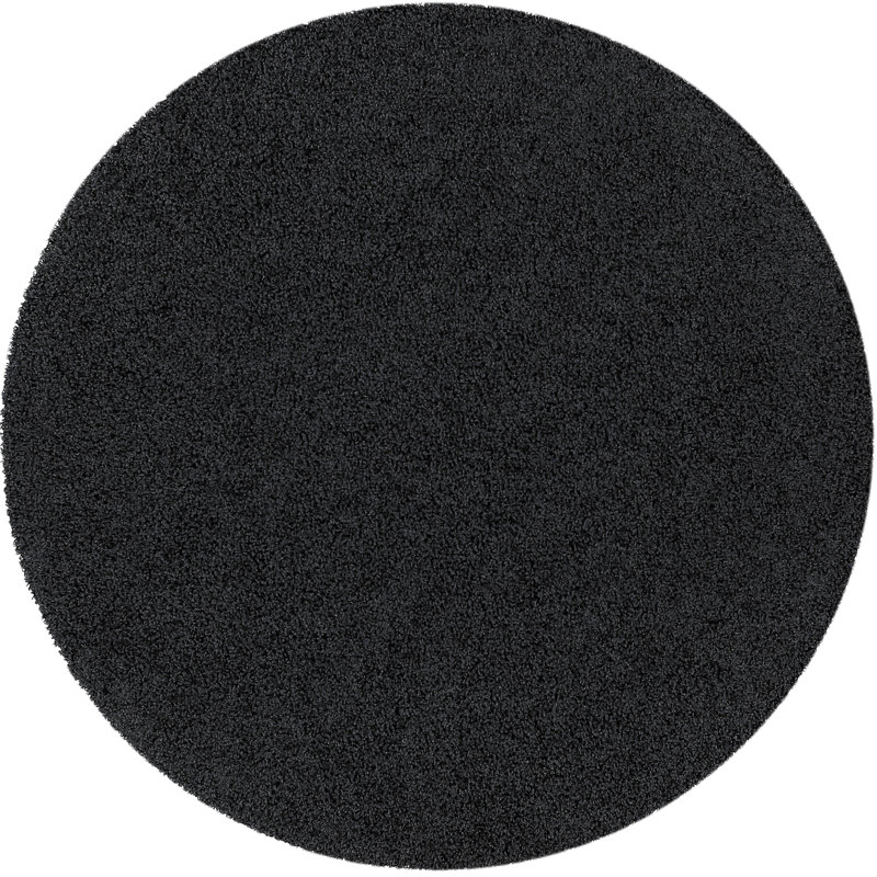 Avett Solid Colour Area Rug, Round 133cm