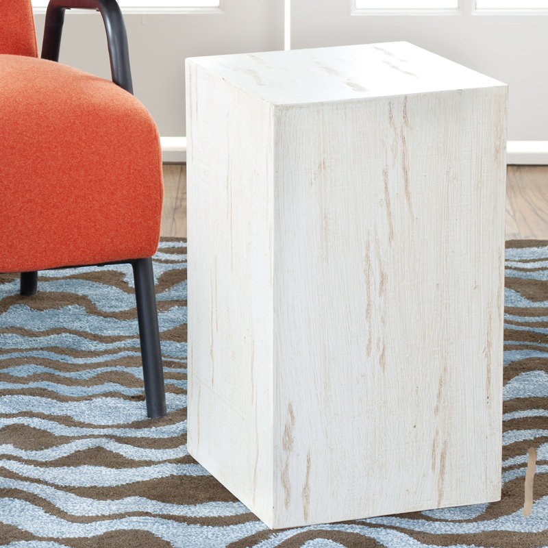 Solid Wood Top End Table