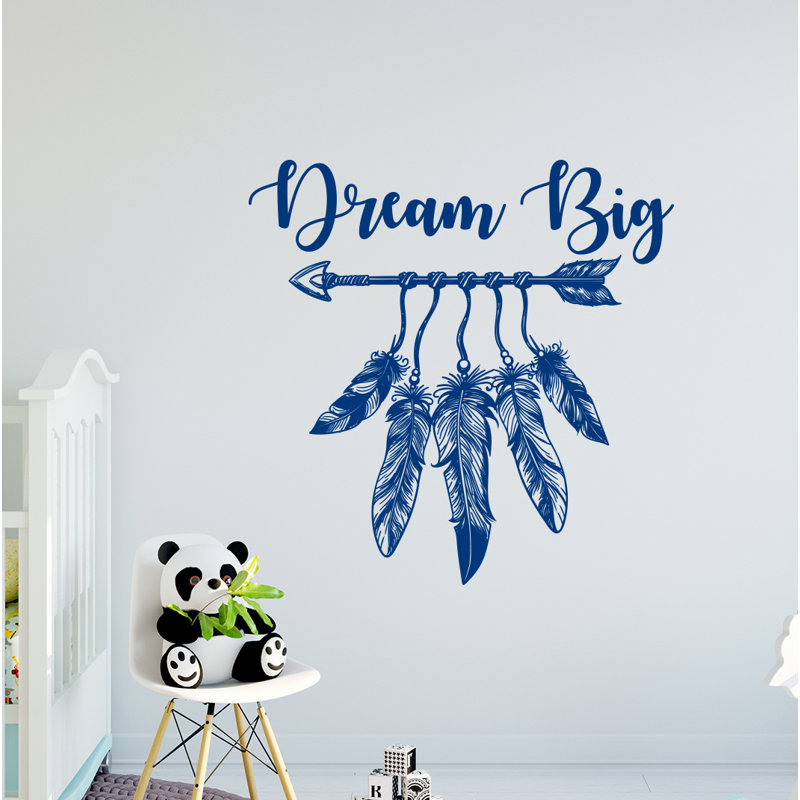 Décalcomanie murale grande flèche de rêve, Bleu