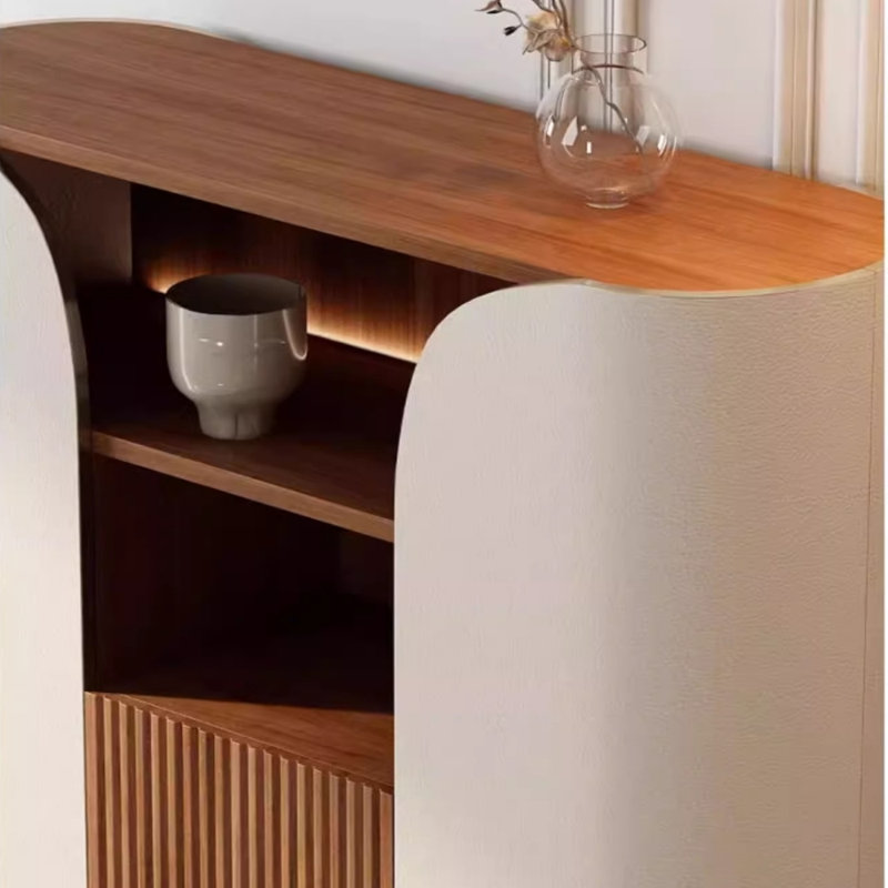 Buffet haut de gamme pour la maison, H 62,99 po x l 39,37 po x P 15,75 po, Noyer