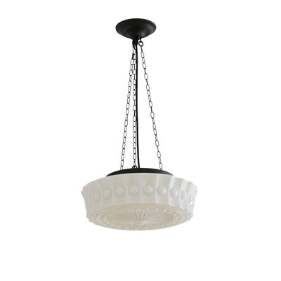 Milk Glass Pendant Light