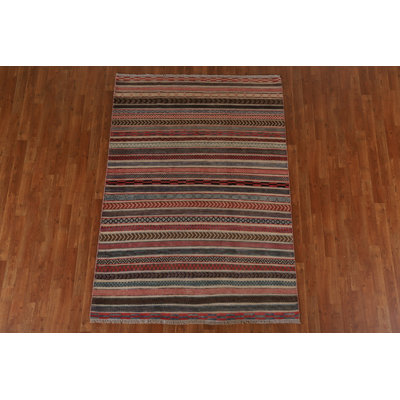 Striped Gabbeh  Oriental Area Rug 5x7
