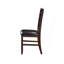 Chaise d'appoint en cuir synthétique et finition cerisier Urbana, ensemble de 2