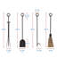 Ensemble d'outils de foyer en fer forgé 4 pièces Advait-1576579419